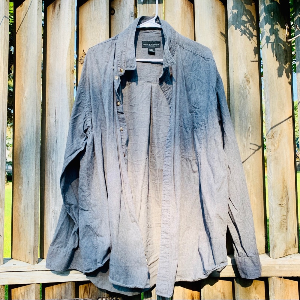Croft & Barrow Men’s XXL Gray Button Down!